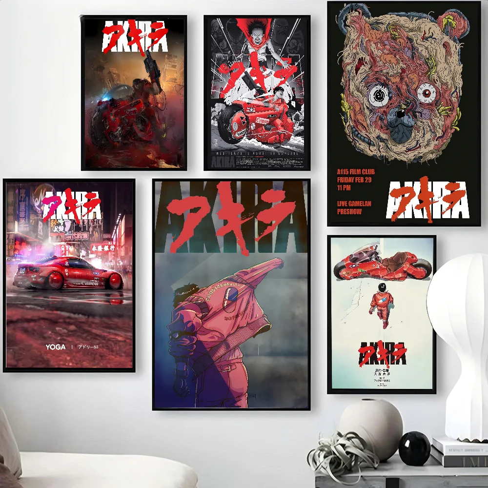 1 قطعة أكيرا أنيمي المشارك المشارك ورقة طباعة غرفة المعيشة المنزلي غرفة نوم مدخل بار مقهى الفن اللوحة الديكور