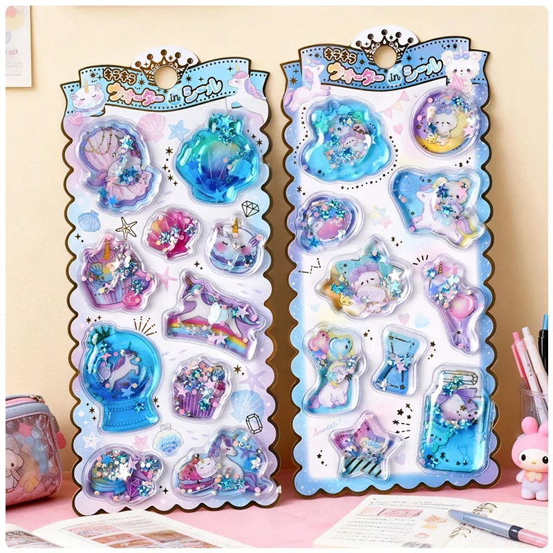 

Colorful Cartoon Animals Panda Dinosaur Water Stickers 3D Scrapbooking Diy Journal Cute Stickers Stationery Decor School Gift