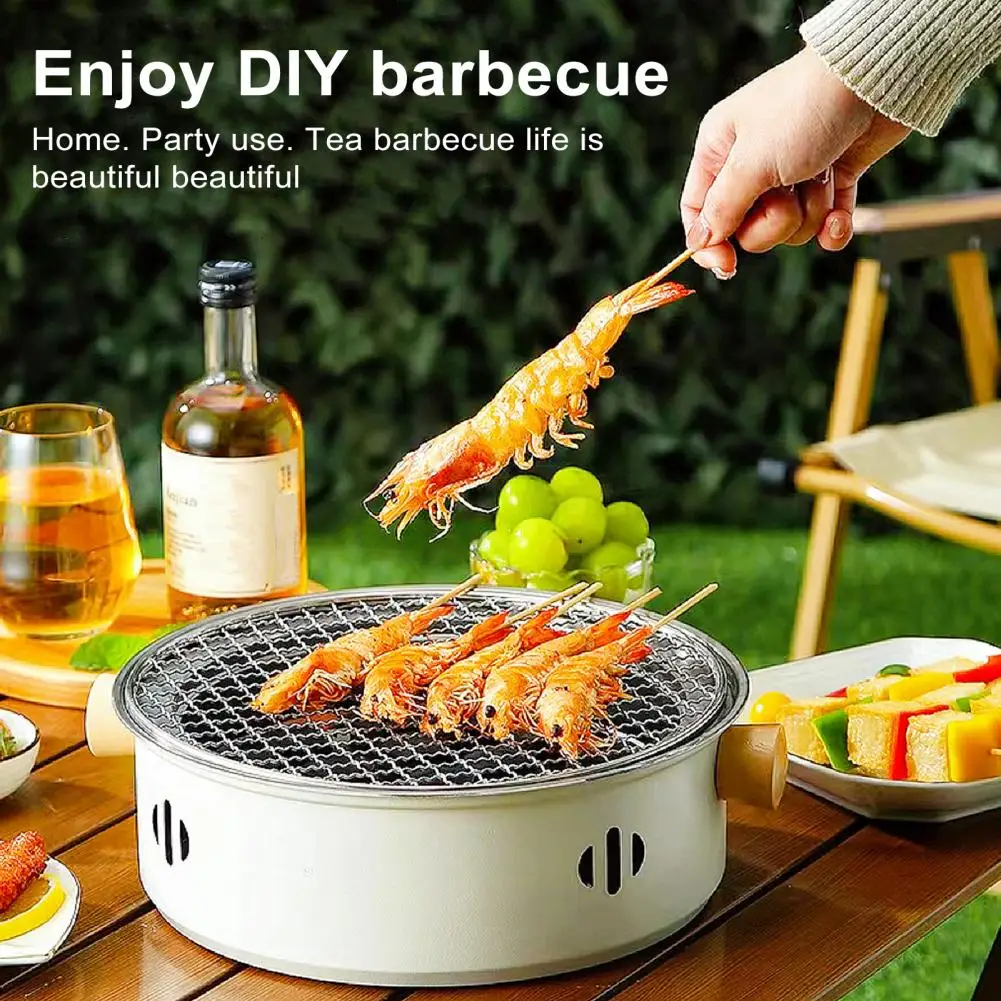 

Stainless Steel Bbq Grill Versatile Stainless Steel Camping Grill with Detachable Grill Net for Outdoor for Garden for Grilling
