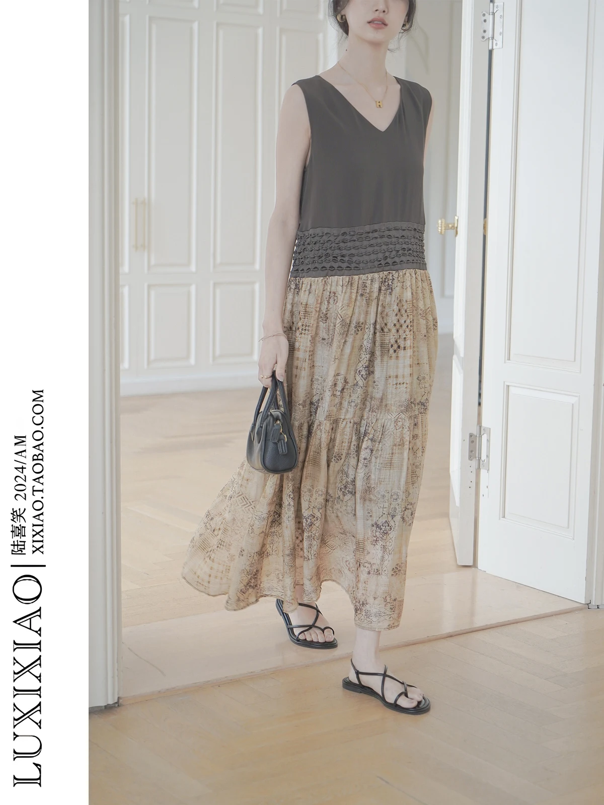 

Летний дышащий жилет LUXIXIAO свободного кроя А-силуэта с V-образным вырезом и пуговицами в корейском стиле для девочек