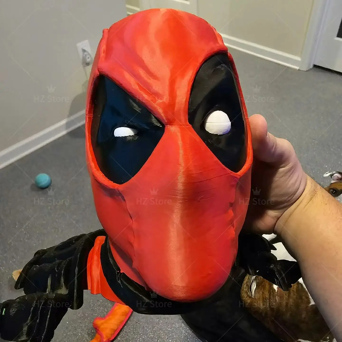 Marvel Deadpool Headphone Head 3D Printed Headphone Stand Bust Headphone Bracket Ornament for Headset Birthday Christmas Gift