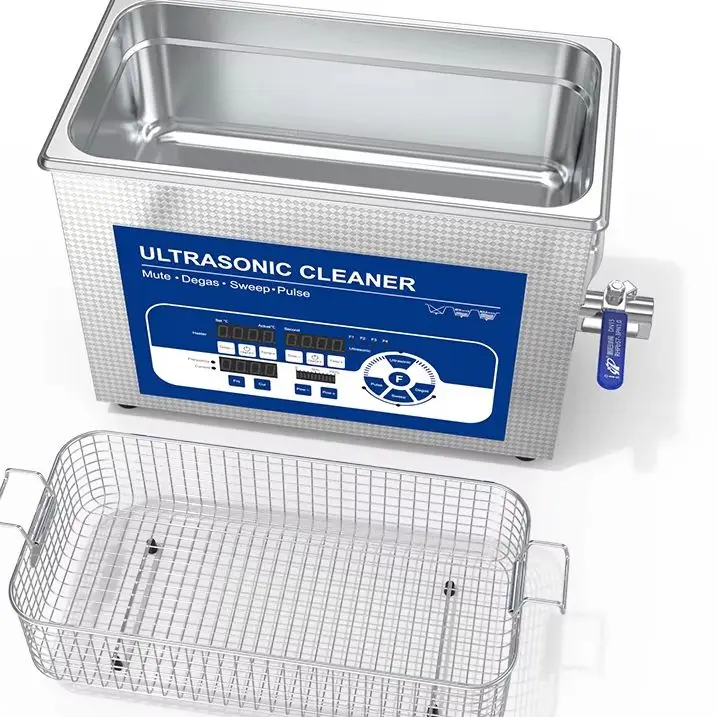 

Коммерческая цифровая ультразвуковая мойка 40 кГц для автозапчастей, карбюраторов, инжекторов, двигателей, шин, большой объем 4,5 л