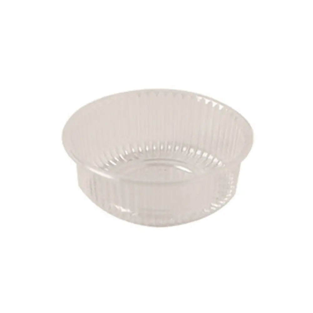100pcs Round Mooncake Inner Tray Transparent/yellow Thickened Pastry Packaging Boxes Plastic Moon Cake Holder