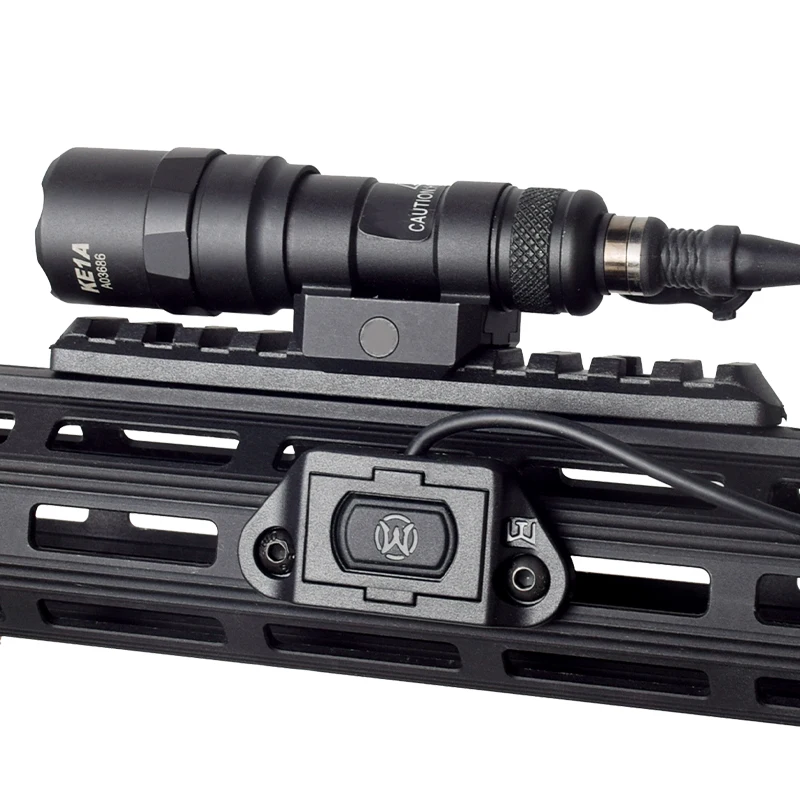 Surefir M300 M600 Pressure Remote Switch Flashlight ModButton Lite Fit Mlok Keymod 20mm picatinny Rail DBAL A2 PEQ15 NGAL