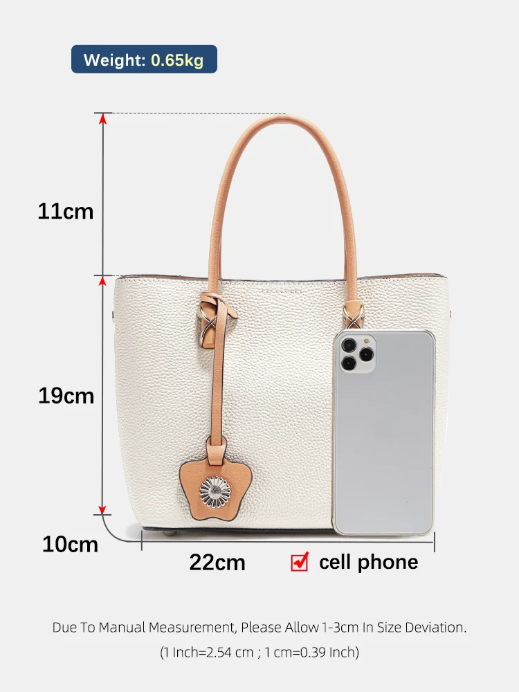 Zency Genuine Leather Handbag For Women Casual Messenger Bag Shoulder Bag Tote Large Capacity Designer Shopping Bag 2024 Trendy