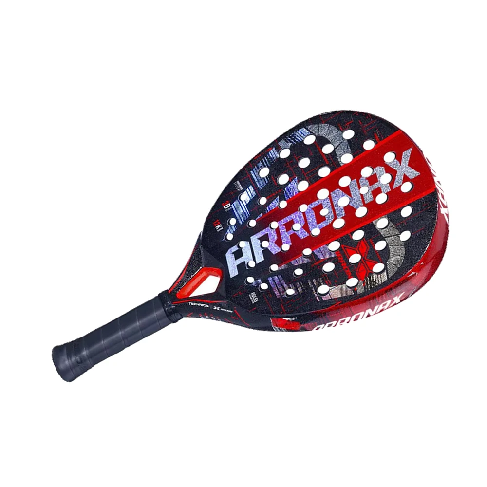 Professional Padel Tennis Racket, Soft Face, Carbon Fiber, Lightweight, Fashionable EVA Sports Equipment, High Quality