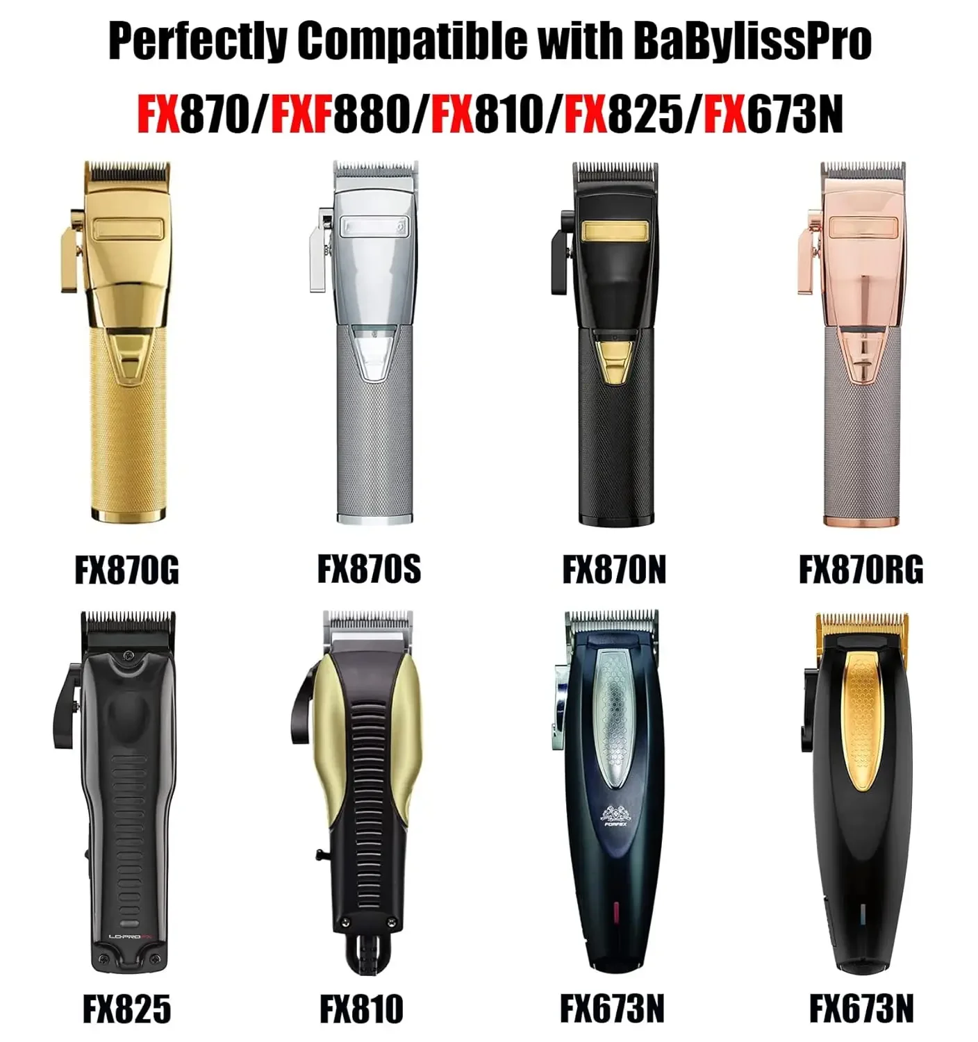 Hair Clipper Replacement FX603G Blades For BaBylissPRO FX870,FXF880,FX810,FX825,FX673N ,Accessories Head For Babyliss