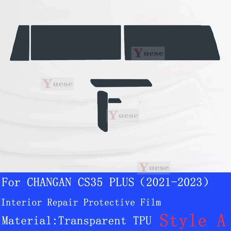 

Car Interior Center Console Transparent TPU Protective Film Repair Car Sticker For CHANGAN CS35 PLUS（2021-2023）