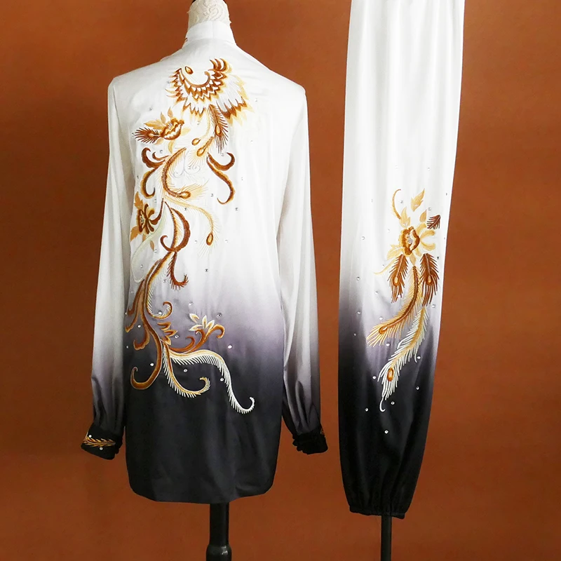 Custom Martial Arts Uniform Embroidered Tai Chi Suit Premium Kung Fu Uniform for Competitions Performances and Daily Wear