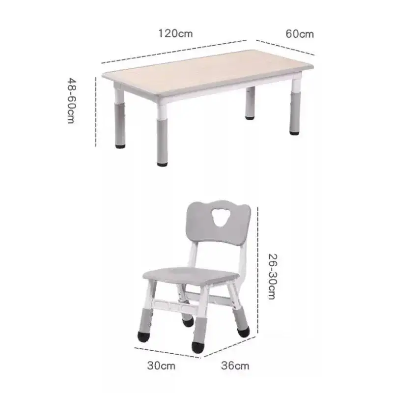 

and Set Kindergarten Chair Special for Table Kids Liftable Rectangular Household Plastic Table Early Education Toy Desks