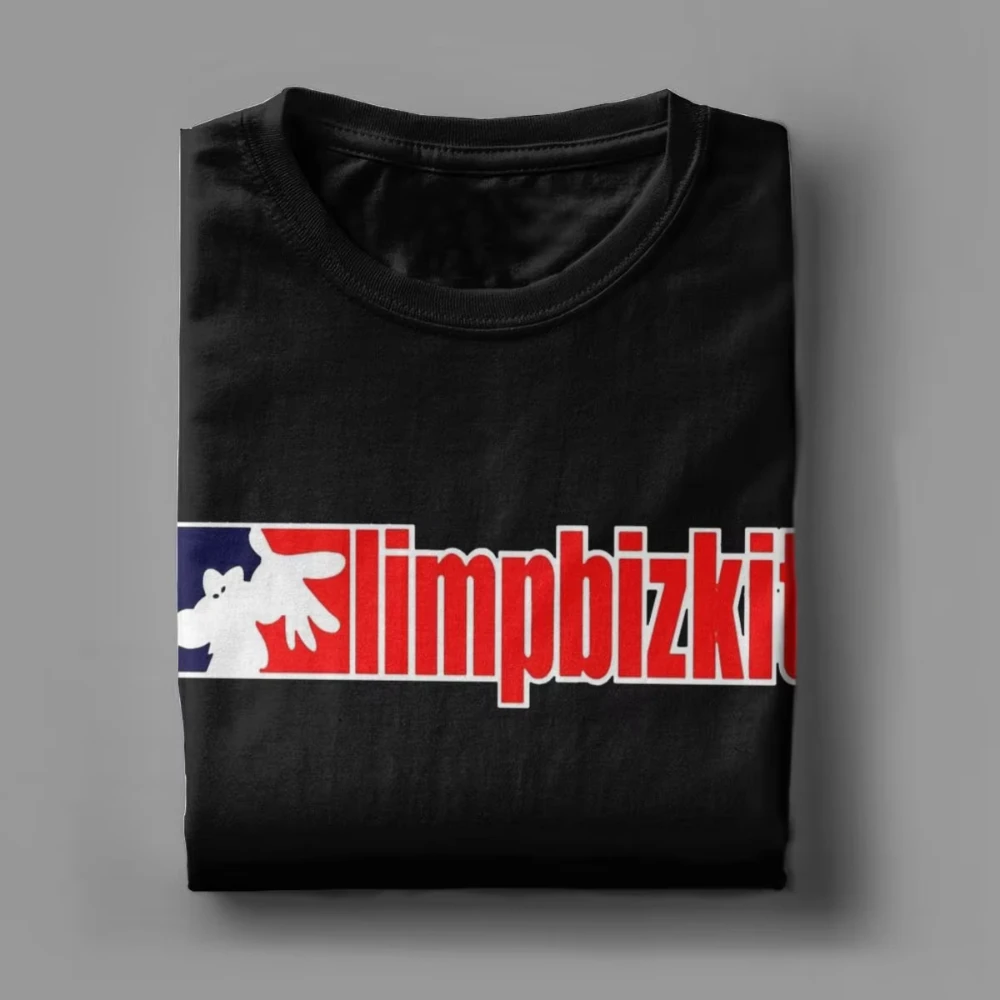 Camiseta Unissex Vintage de Algodão Limp Bizkit - Camiseta de Manga Curta com Gola Redonda