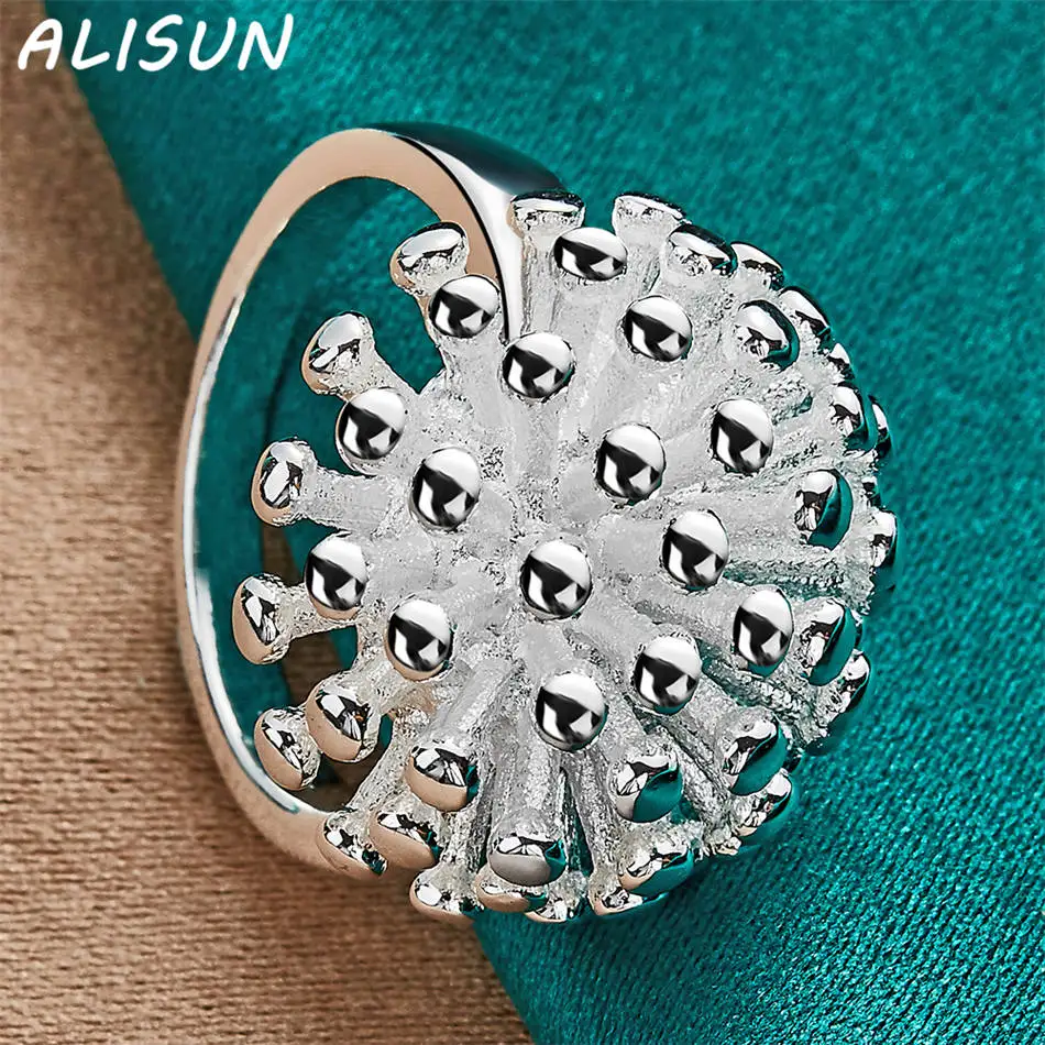 ALISUN-Anillo de boda geométrico de Plata de Ley 925 para mujer, joyería Grace, tendencia, regalos de fiesta de cumpleaños a la moda, tamaño 5-10