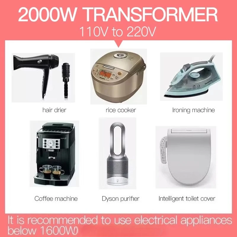 Best Selling 2000W Power Transformer 110v 220v 2000va Household Appliances Step-up Voltage Converter From China view 2