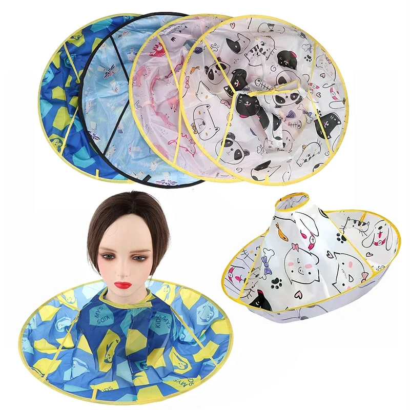

Kids Hair Cutting Gown Hairdresser Apron Cloak Hair Cutting Cape Umbrella Hair Cutting Tools Cape Barber Apron Hairdresser