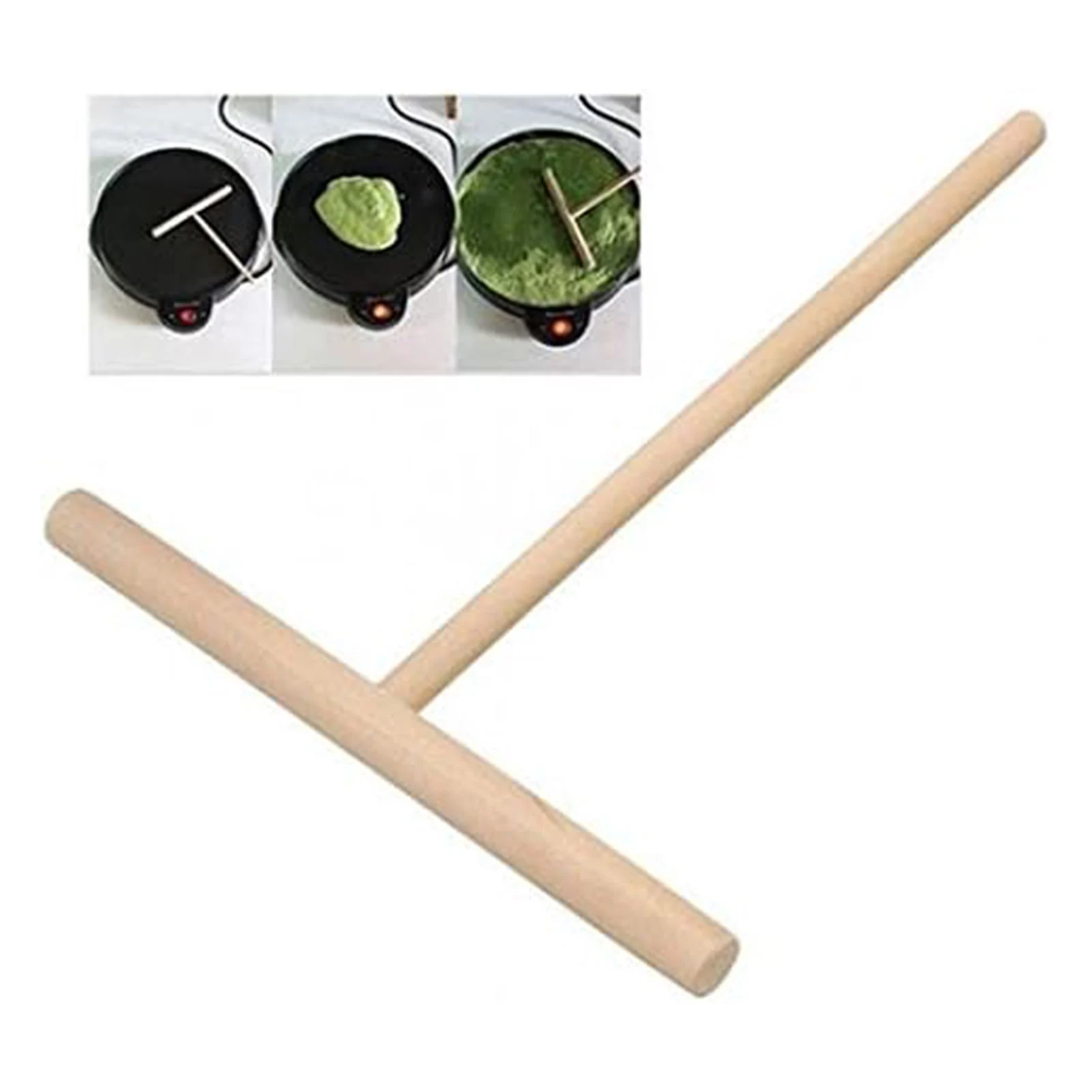 Spatula Pancake Cooking Utensils Wooden Spreader Stick Home Kitchen Tool Suitable for Wide Pizza Spatula DIN889