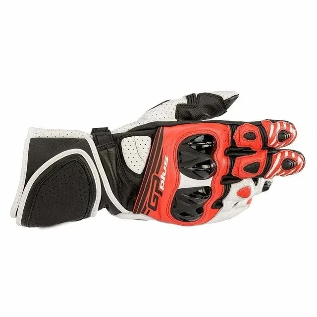 New Alpines Leather GP Plus R V2 Motorcycle Long Gloves Racing Driving Motorbike Original Cowhide PRO Glove