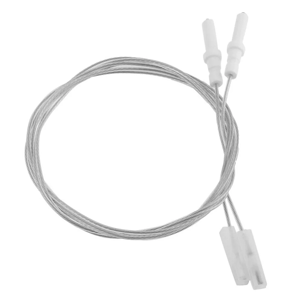 2Pcs Gas Cooker Range Stove Spare Parts Igniter Electrode Spark Plug 900mm Ignition Wire Cooker Ignition Pin Ceramic Height 35mm