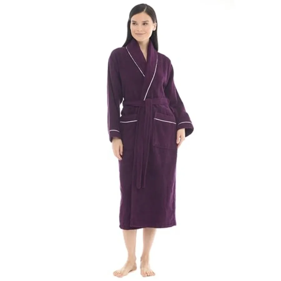 

Роскошный женский халат Seritaine из 100% турецкого хлопка, длинный махровый халат для спа и ванной