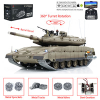 Heng Long 3958 1:16 RC Main Battle Tank IDF Merkava MK IV FPV Camera Upgrade Edition Barrel Recoil Smoke Unit Metal Tracked Toys