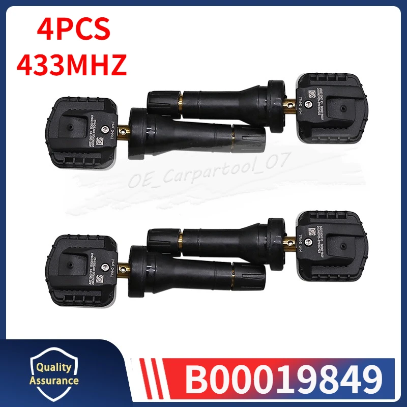 

B00019849 Car Tire Pressure Monitor System Sensor 4PCS For 2020 2021 2022 2023 2024 2025 Beijing BJ40 BJ60 BJ80 TPMS 433MHZ