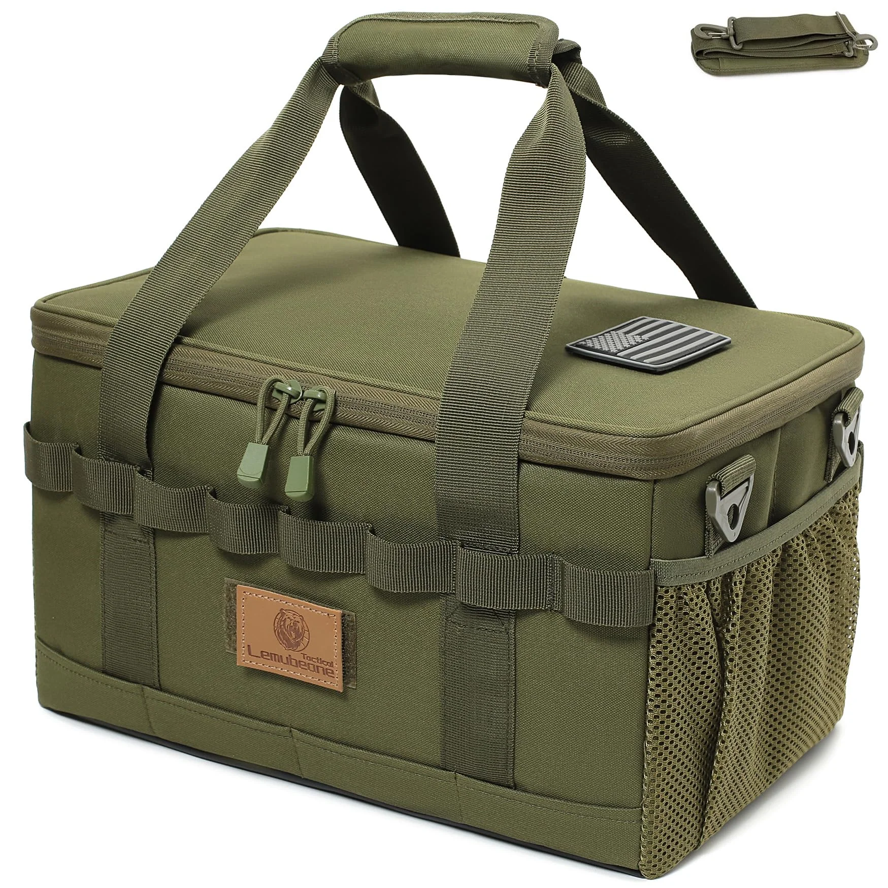 ！@Customizable Outdoor Tool Tote Bag Kitchen Storage Bag with Shoulder Strap Foldable Storage Bag Durable Camping Equipment