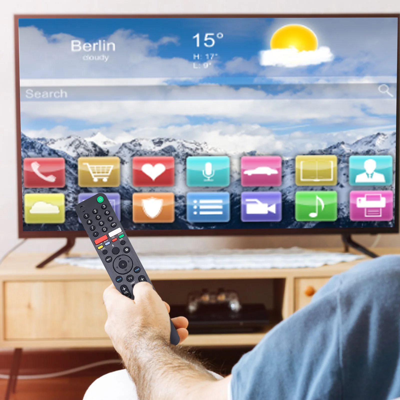 RMT-TX500U รีโมทคอนโทรลสำหรับ SONY ใช้งานร่วมกับ YOUTUBE/NETFLIX/รีโมทคอนโทรลรีโมทคอนโทรลสำหรับ SONY TV Universal