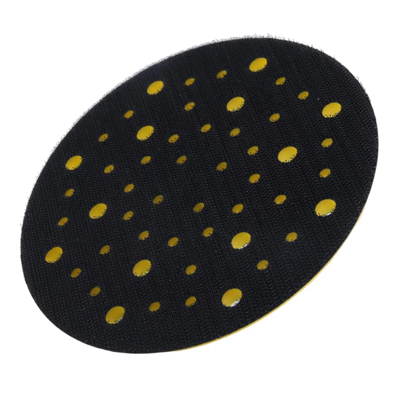

ABMR-6 Pcs 150Mm 5/16 Thread 52 Hole Medium Density Random Orbital Sander Hook & Loop Backing Pad For Mirka CEROS DEROS