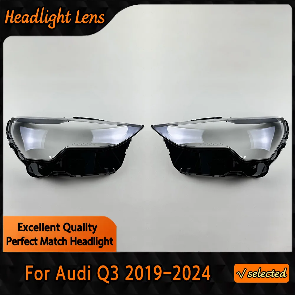 

Front Headlamp Cover Headlight Lens Shell Plexiglass Replace Original Lampshade For Audi Q3 2019 2020 2021 2022 2023 2024