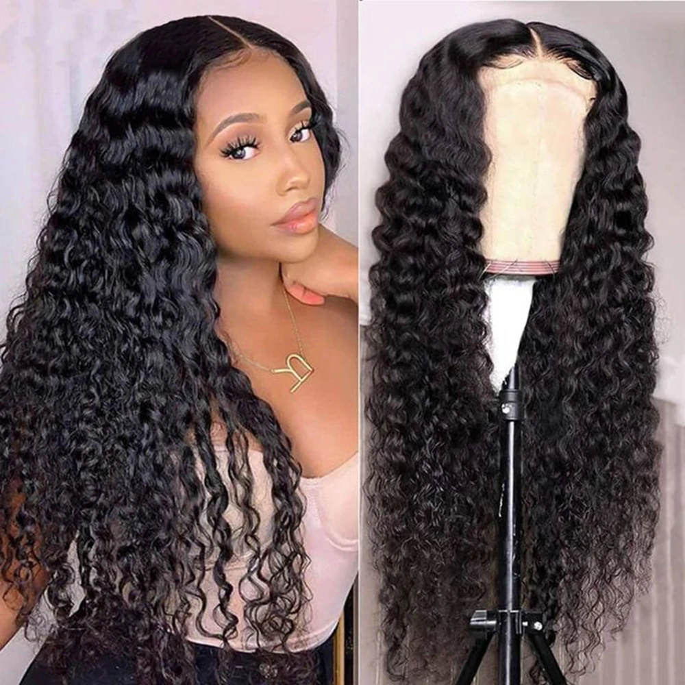 

Glueless HD Lace Front Human Hair Wigs Deep Wave 6x6 HD Human Hair Wig Peruvian Pre Plucked 13x6 frontal Wig For Woman