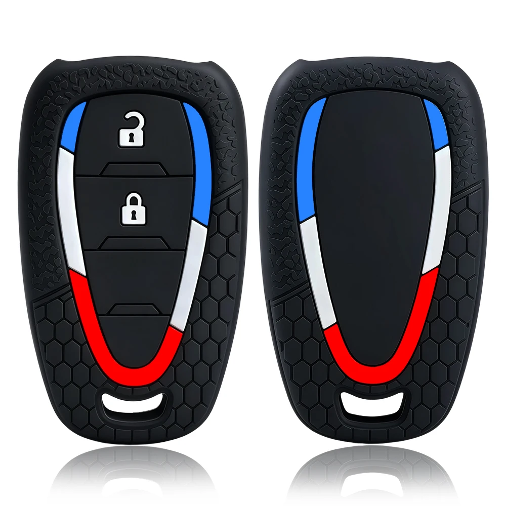 New Silicone Car Key Cover FOB for Chevrolet Malibu Blazer Traverse Cruze Spark Sonic Camaro Volt Bolt Trax Seeker Onix Equino