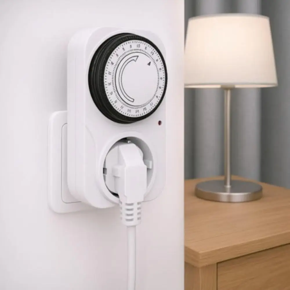 Energy Saveing French Mechanical Timer Socket Automation 24 Hour Outlet Protector 3600W Mechanical Timer Switch Socket