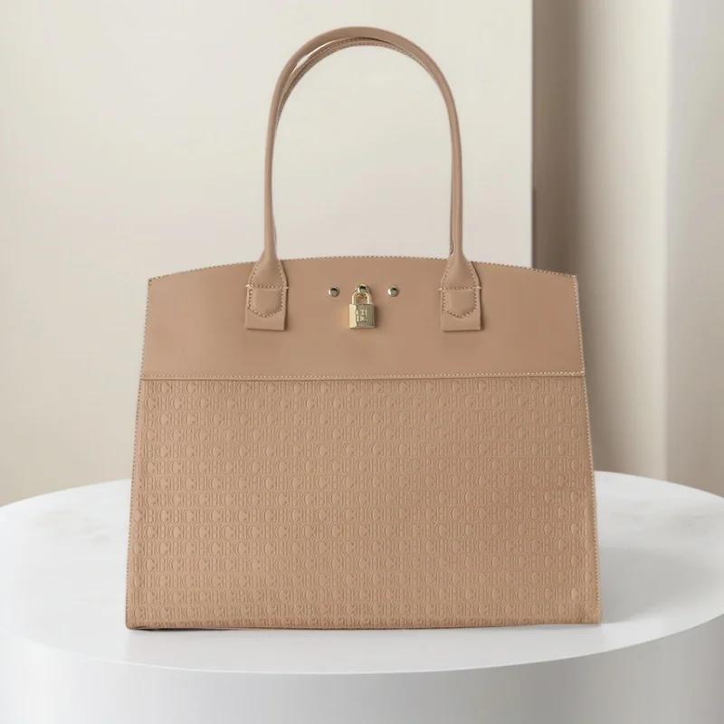 

CH Роскошная женская большая вместительная высококачественная сумка через плечо с тиснением в стиле ретро, классическая дорожная сумка через плечо в стиле ретро золотого цвета