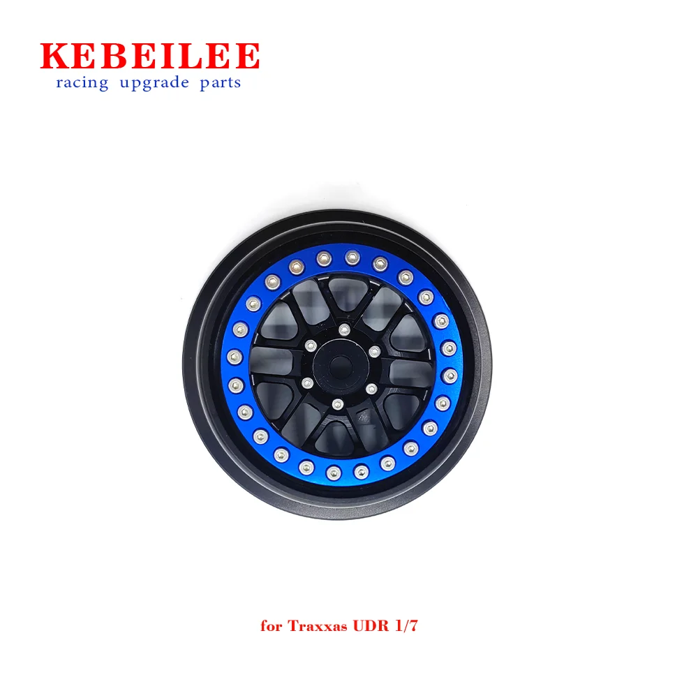 KEBEILEE CNC Alu beadlock wheel For Traxxas Unlimited Desert Racer1:7 1pcs black