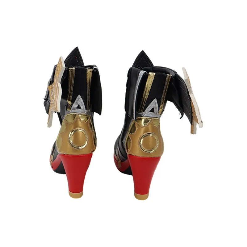 Pyro Archon Mavuika Обувь для косплея Game Genshin Impact Опора для косплея Обувь из искусственной кожи Хэллоуин Карнавальные ботинки на заказ