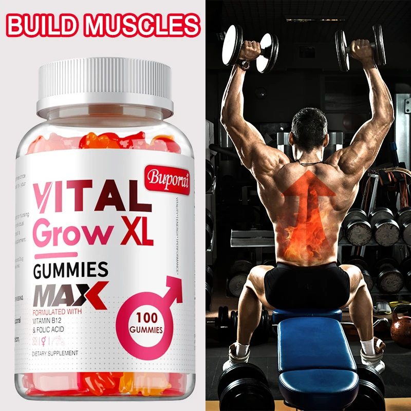 

Vital Grow XL Male Gummies - Enhance Muscle Strength, Relieve Fatigue, Promote Muscle Growth, Improve Energy Levels, Gluten-free