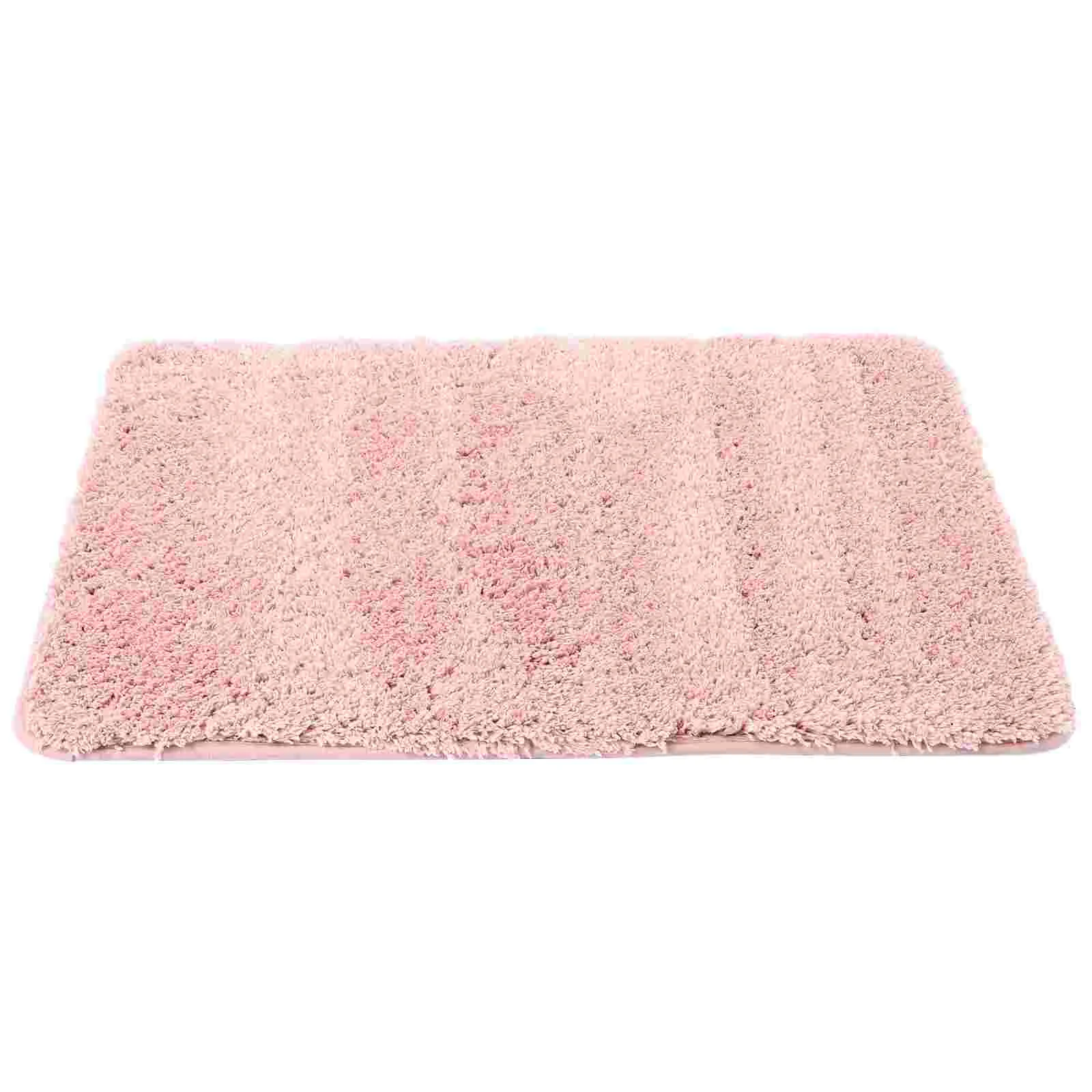 

Fluffy Absorbent Floor Mat Area Rugs Bath Anti-skid Ground Pink Polyester (Polyester)