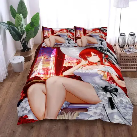 Azur Lane Duvet Cover Set King Queen Double Full Twin Single Size Bed Set