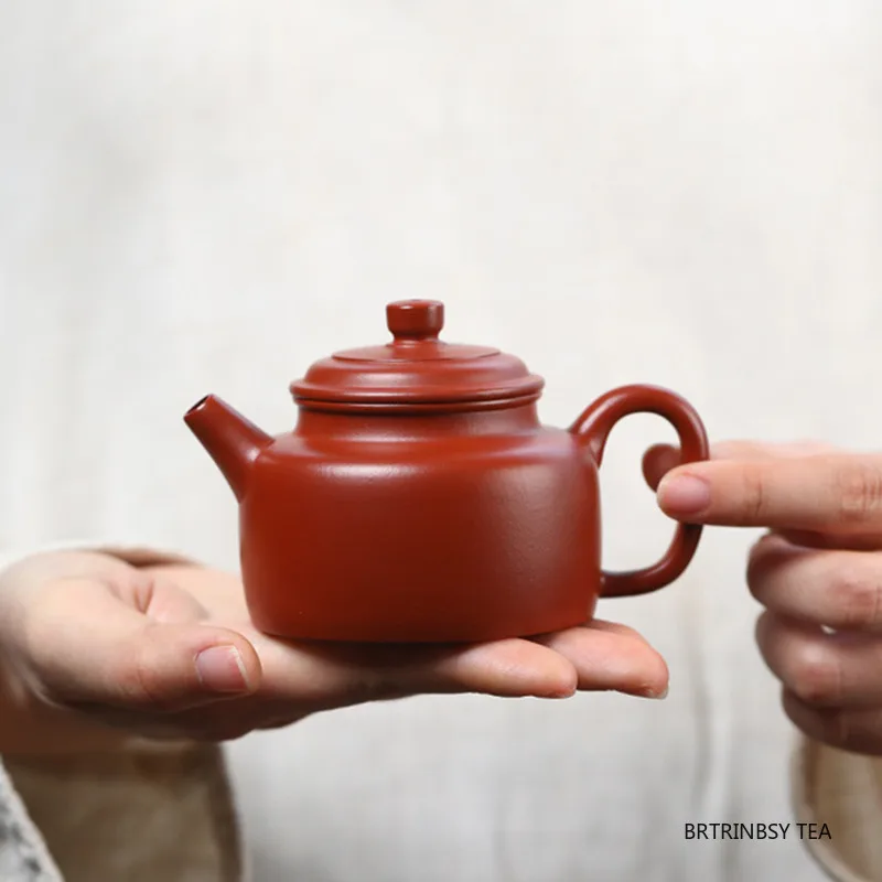 

Tradition Yixing Handmad Purple Clay Teapot Raw Ore Zhu Mud Tea Pot Beauty Tea Infuser Kettle Chinese Zisha Teaware 140ml