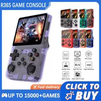 Consola de Videojuegos Retro ARKOS System R36S, Pantalla IPS de 3.5 Pulgadas, Reproductor de Video Portátil Clásico de Bolsillo, 128G, Regalo para Niños