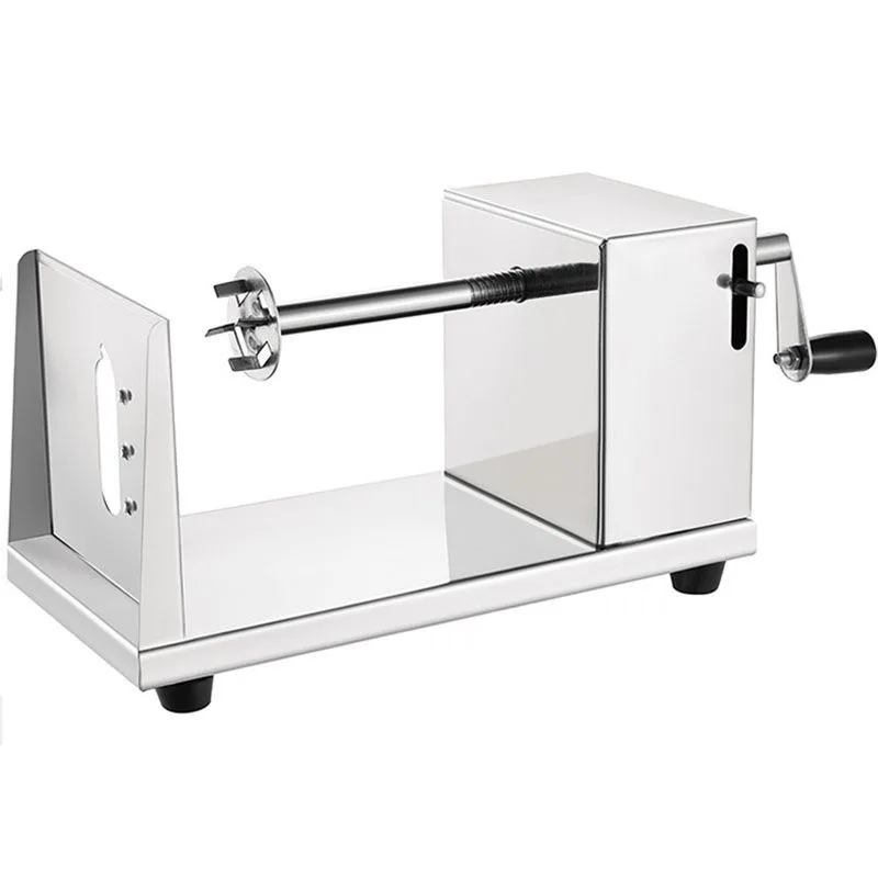 

Manual Stainless Steel Tower Machine Commercial Stall Potato Slicer Potato Machine Cyclone Potato