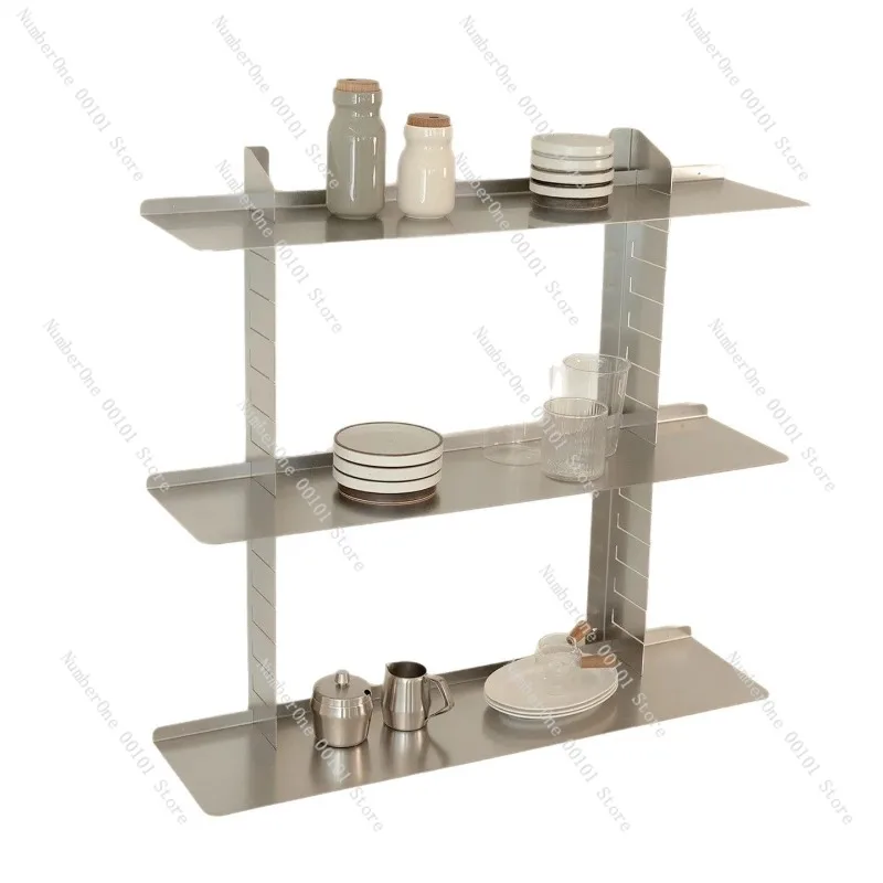 Home Decor Wall Mounted Floating Metal Storage Shelf Minimalist Multifunctional Display Rack Hanging Organizer for Books Perfume