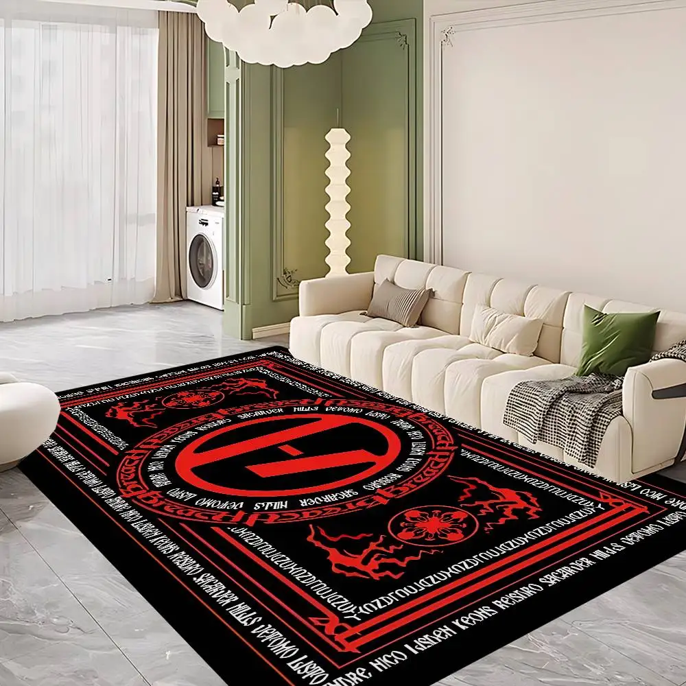 Tapete Retangular Antiderrapante Popular T-Twenty One Pilot Band para Casa, Tapete Macio para Porta Frontal, Tapete Interno e Externo, Tapete Decorativo para Hotel