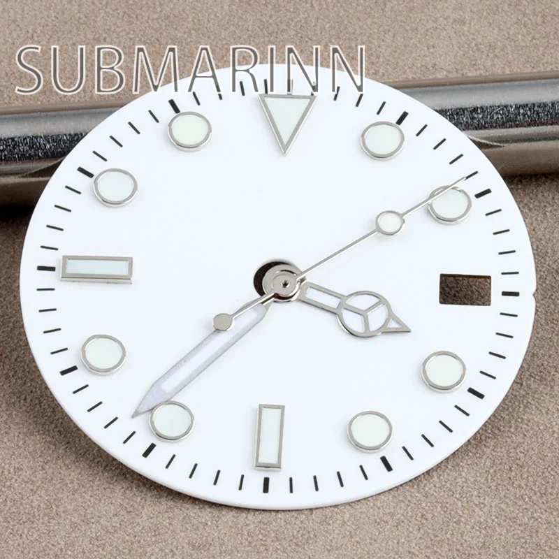 

29mm Blue/Green/Gray/Black/White Watch Dial Hands Green Luminous for Submariner Nh35 Nh36 Movement Repair Tools