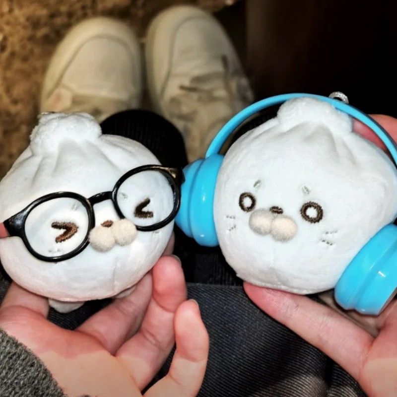 Joli petit gars bébé sceau en peluche jouet doux et mignon Baozi sceau bricolage pendentif porte-clés sac voiture décor cadeau d'hiver pour amis enfants