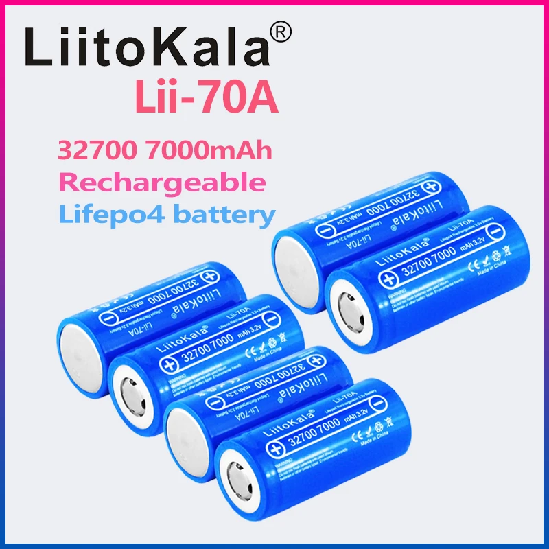 LiitoKala 32700 Lii-70A 3.2v 7000mAh lifepo4 akumulator akumulator LiFePO4 5C rozładowania baterii