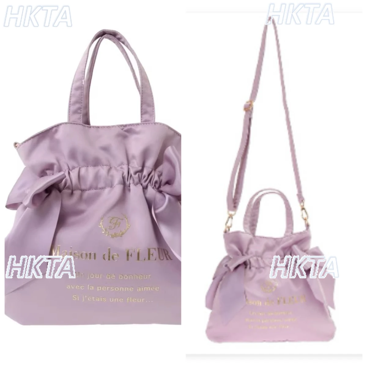 

Japanese Style New Satin Cute Double Bowknot Handbag Shoulder Bag Fashion Niche Lightweight Tote Bag Crossbody Backpack Women