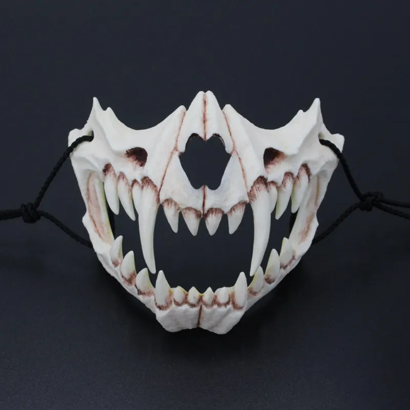 

Tiger mask Halloween horror Tiangu performance props Yasha Dragon God mask