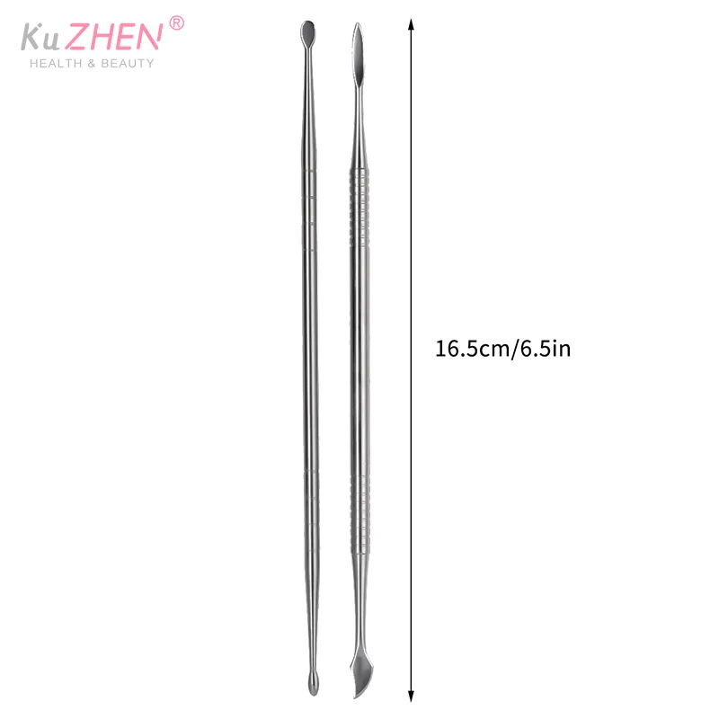 مسمار الفن نحت قضيب برأسين مسمار نحت قضيب تمديد إزالة الصمغ عصا هلام إزالة ملعقة مسمار البولندية غمس إزالة