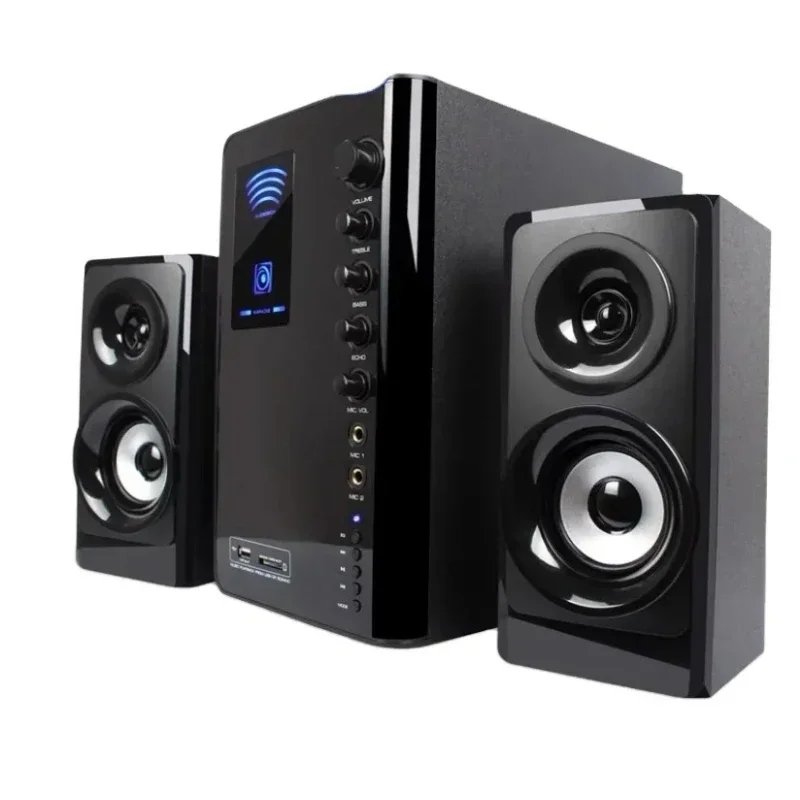 Home Theater Bluetooth Speaker 1000 Watt Active Multimedia Desktop Karaoke Subwoofer Living Room TV Audio Theater