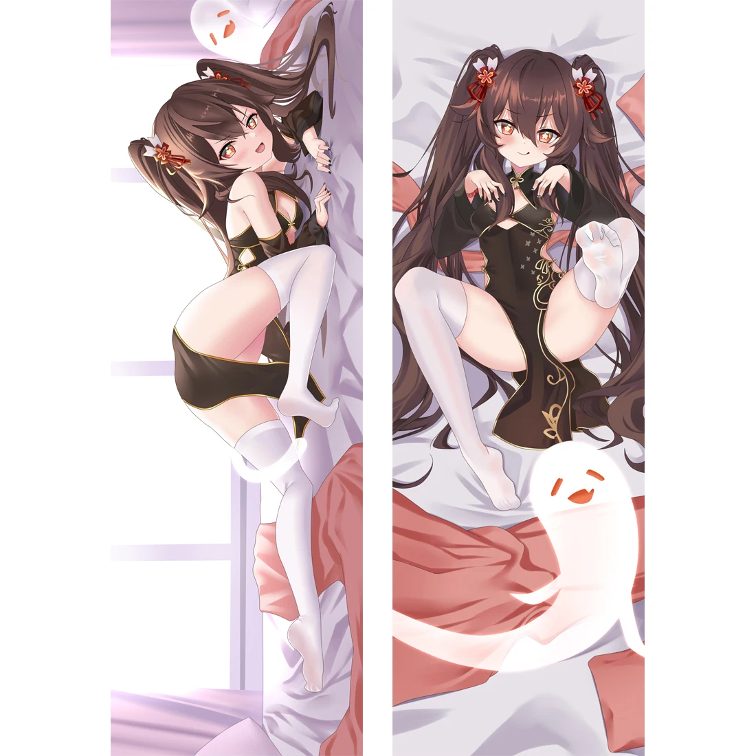 

Аниме Ху Тао Косплей обнимающее тело наволочка Genshin Impact Hutao Dakimakura наволочка персиковая кожа отаку наволочка